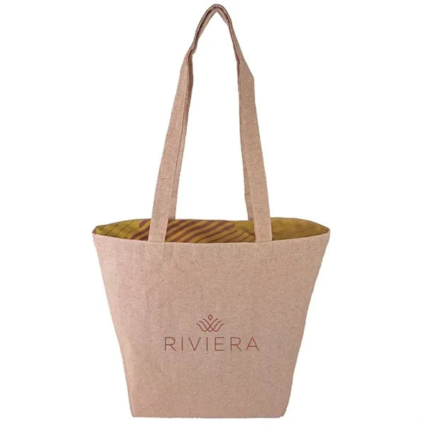 Super Sale- Reversible Colored Tweed Cotton Tote