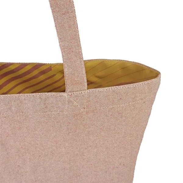Super Sale- Reversible Colored Tweed Cotton Tote