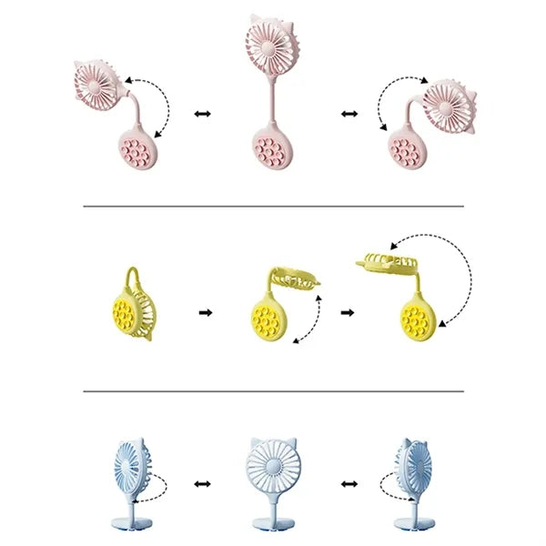 Portable Suction Cup Mini Fan