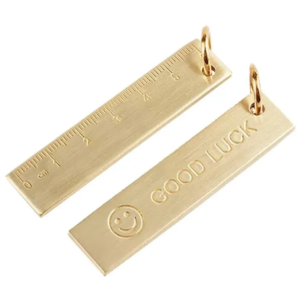 Brass Ruler Keychain