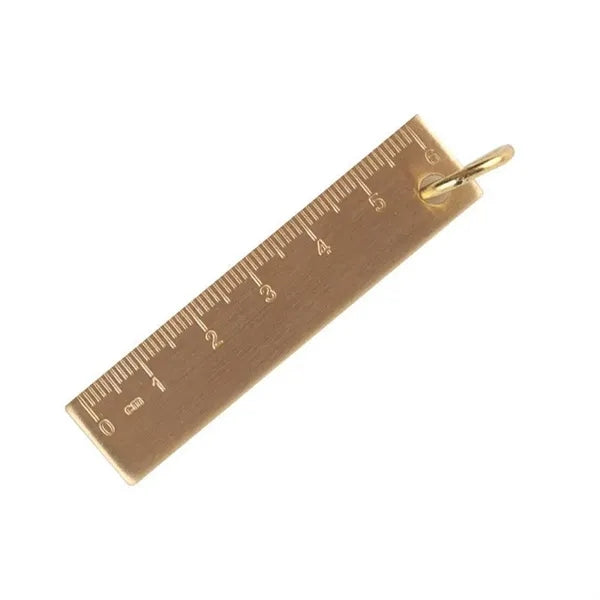 Brass Ruler Keychain