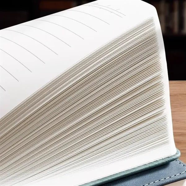 Imitation Leather Notebook With Pen Holder