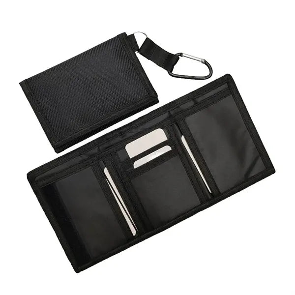 Wallet With Carabiner And Multiple Card Slots