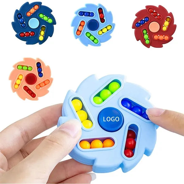 Colorful Rotating Bead Puzzle Spinner Toy