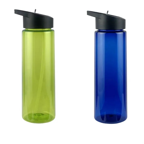 25oz Plastic Sports Water Bottle with Straw Lid