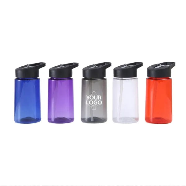 14oz Kids' Plastic Sports Water Bottle with Straw Lid