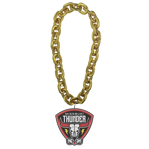 Team Oversize Fan Chain Necklace Turnover EVA Foam Pendant
