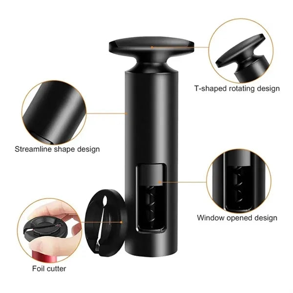 Self-Pull Corkscrew and Foil Cutter Set
