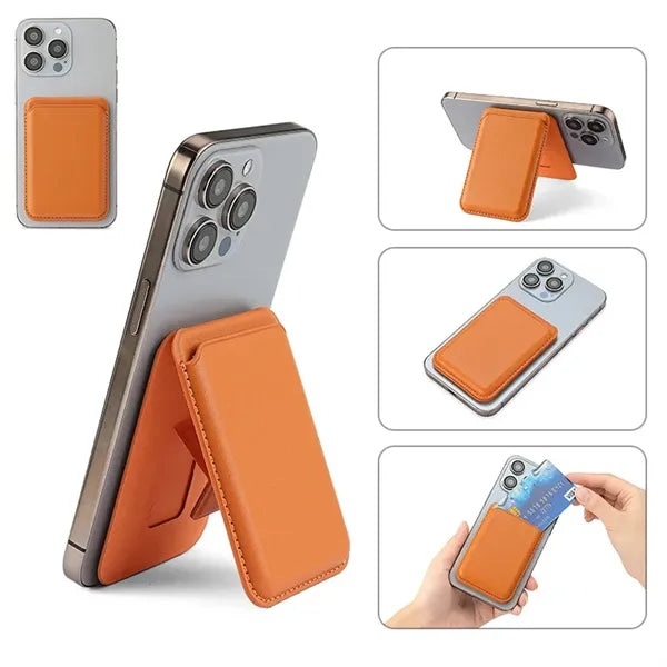 Mag Safe Wallet PU Mobile Holder