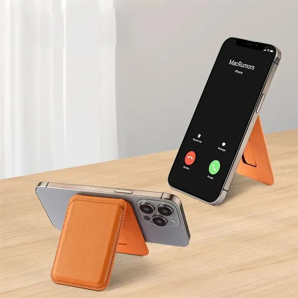 Mag Safe Wallet PU Mobile Holder
