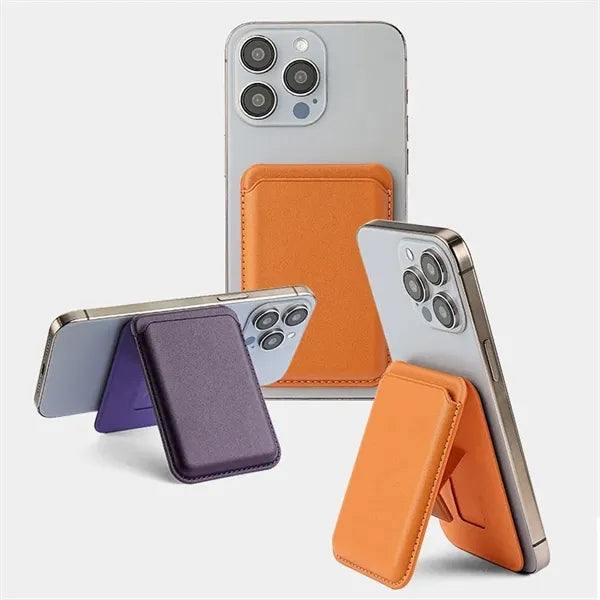 Mag Safe Wallet PU Mobile Holder