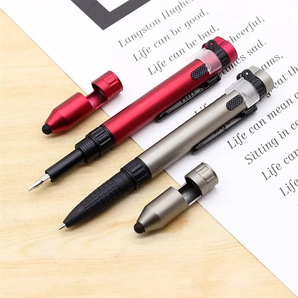 6 in 1 Compass Multifunctional Ballpoint Pen