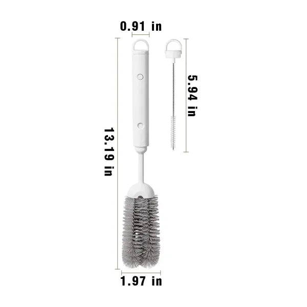 Kitchen essentials retractable straw bottle cleaning brush