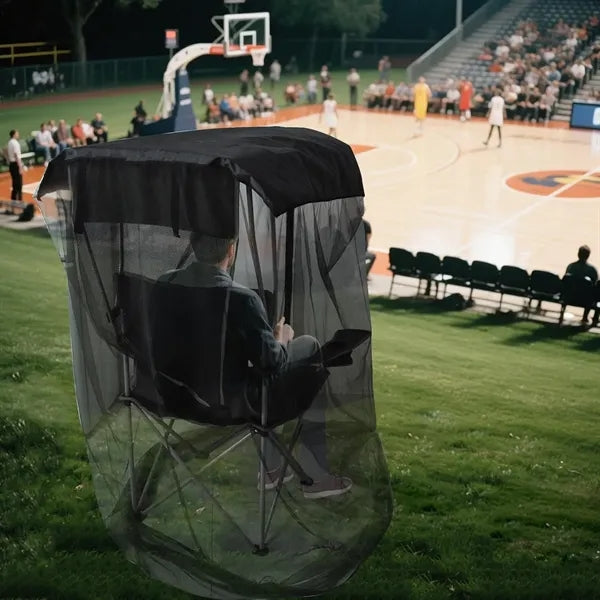 Outdoor Canopy Chair Mosquito Net Cover with Waterproof Roof