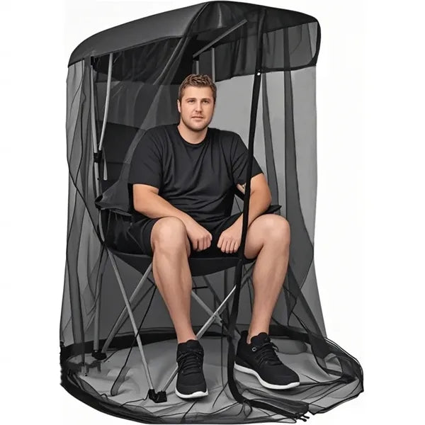 Outdoor Canopy Chair Mosquito Net Cover with Waterproof Roof
