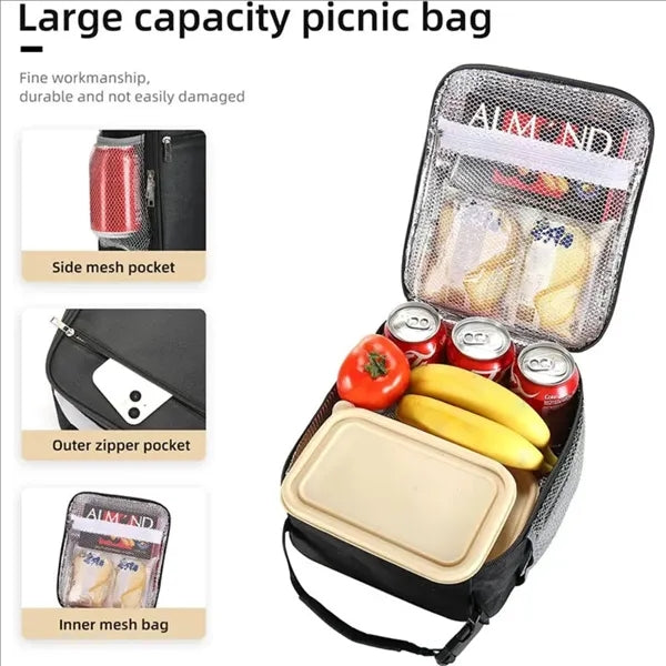 Lunch Cooler Bag With Portable Handle