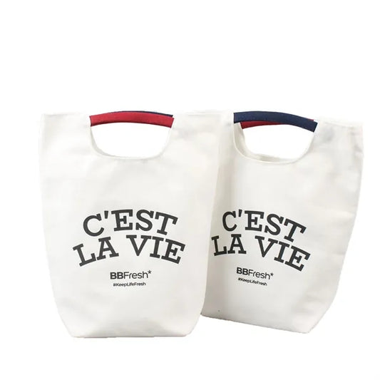 Canvas Bag with Unique Handles
