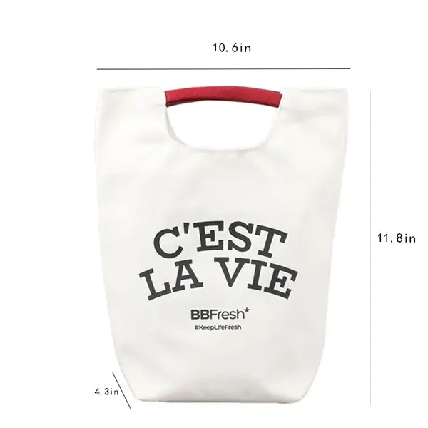 Canvas Bag with Unique Handles