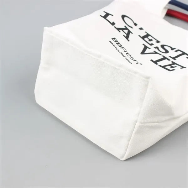 Canvas Bag with Unique Handles