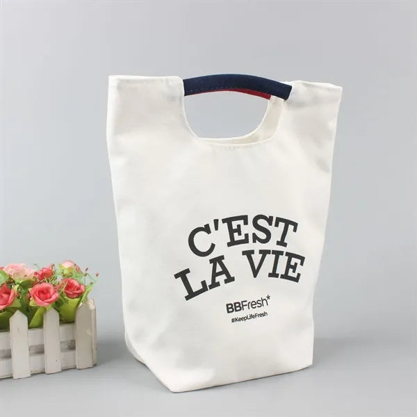 Canvas Bag with Unique Handles
