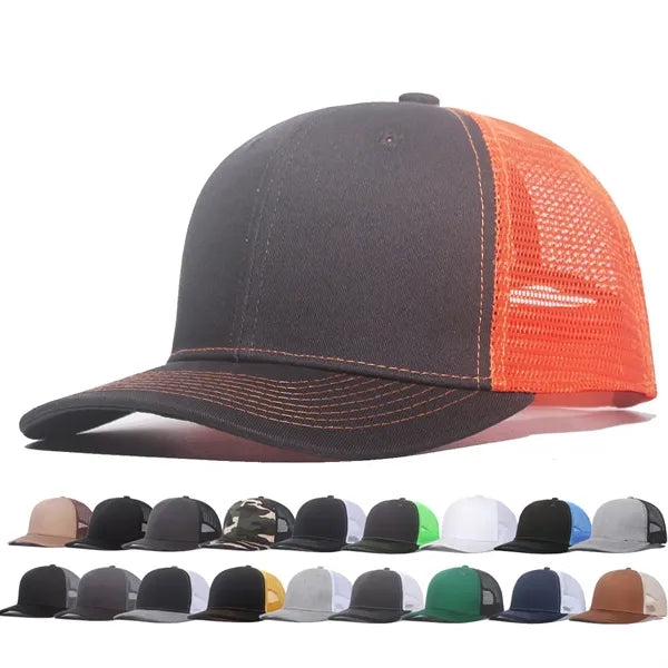 Eco-Friendly Sport Trucker Cap w/Laser Cut Mesh Back