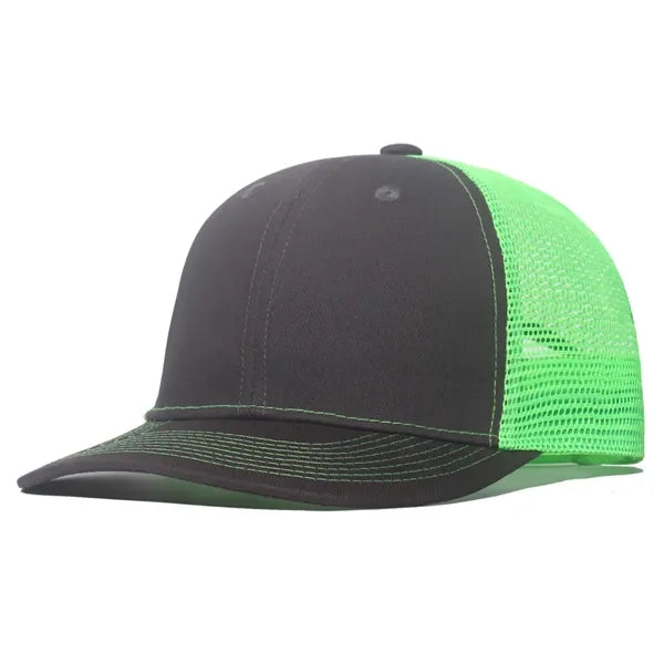 Eco-Friendly Sport Trucker Cap w/Laser Cut Mesh Back