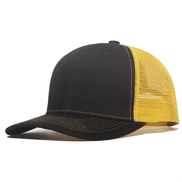 Eco-Friendly Sport Trucker Cap w/Laser Cut Mesh Back