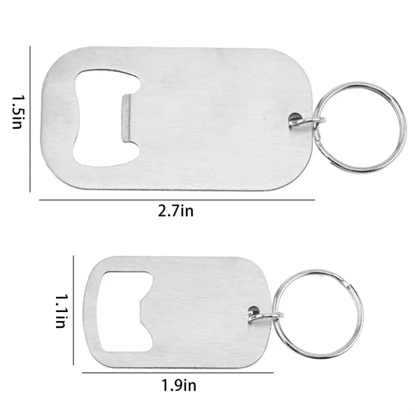 Stainless Steel Key chains Bottle Opener