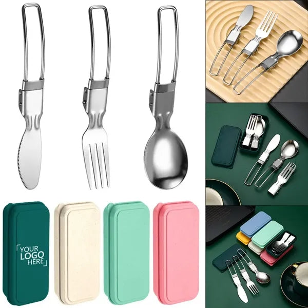 Folding Stainless Steel Cutlery Set