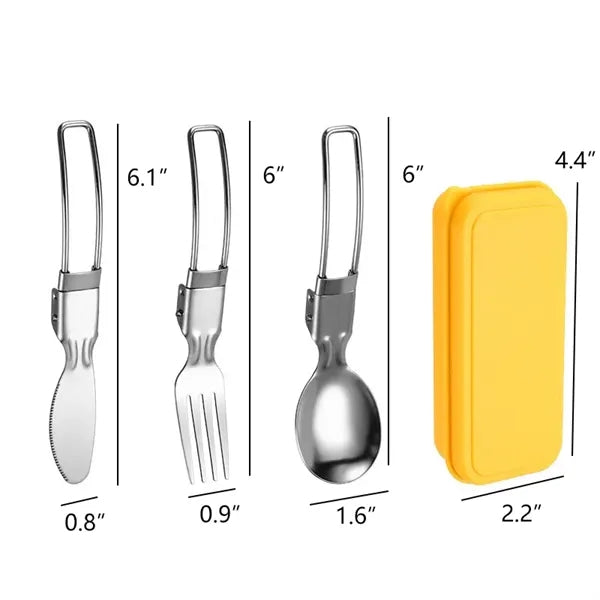 Folding Stainless Steel Cutlery Set