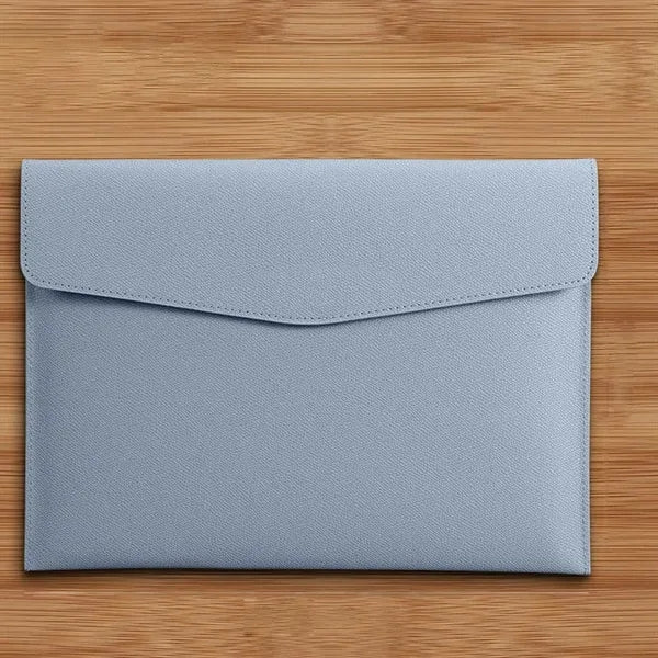 Pu Leather A4 Document Folder With Snap Closure