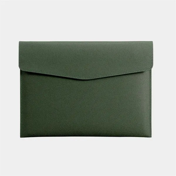 Pu Leather A4 Document Folder With Snap Closure