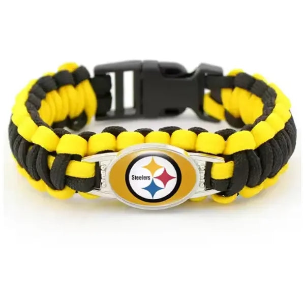 Sport Fan Paracord Charm Bracelet Outdoor Survival Wristband