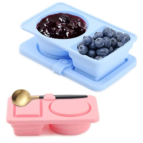 Leak Proof Silicone Snack Containers with Lids
