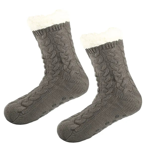 Unisex Winter Thick Non-skid Fuzzy Slipper Socks