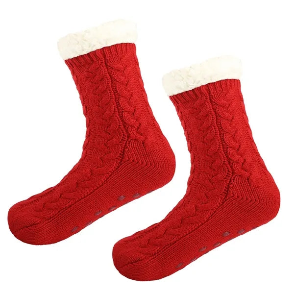 Unisex Winter Thick Non-skid Fuzzy Slipper Socks