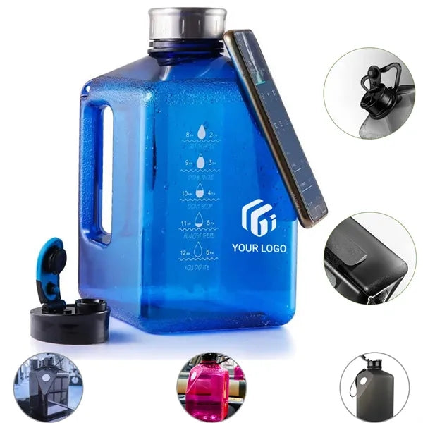 Gym daily large 91oz water bottle with magnetic phone mount