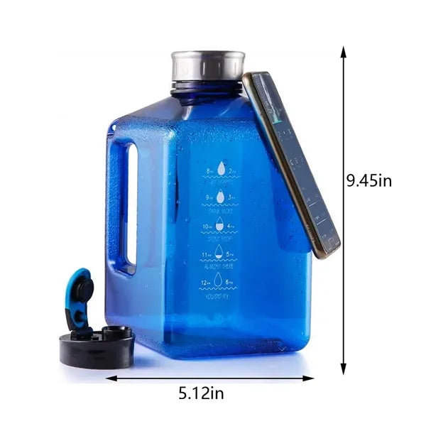 Gym daily large 91oz water bottle with magnetic phone mount
