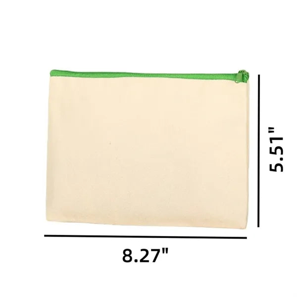 Durable Eco Canvas Pencil Pouch Pen Bags