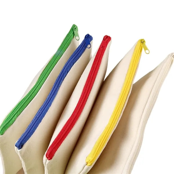 Durable Eco Canvas Pencil Pouch Pen Bags