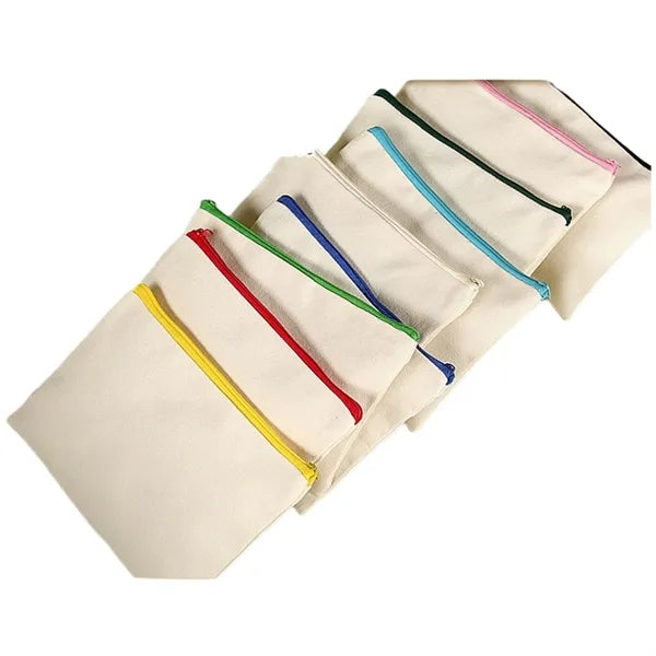 Durable Eco Canvas Pencil Pouch Pen Bags