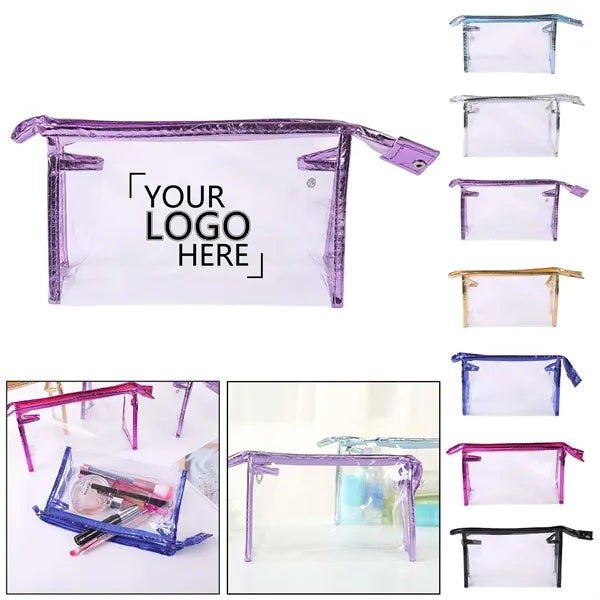Clear PVC Cosmetic Bag Waterproof Toiletry Pouch