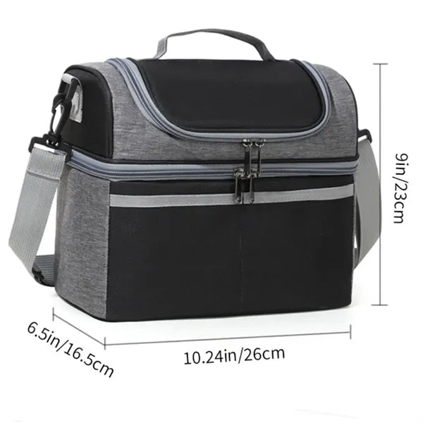 Portable Insulated Thermal Cooler Lunch Bag