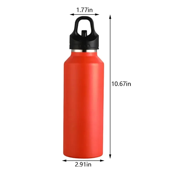 School travel gym one-hand open 24oz insulated water bottle
