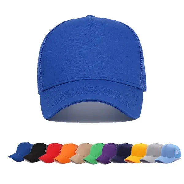 Embroidery Mesh Trucker Cap - 5 Panel