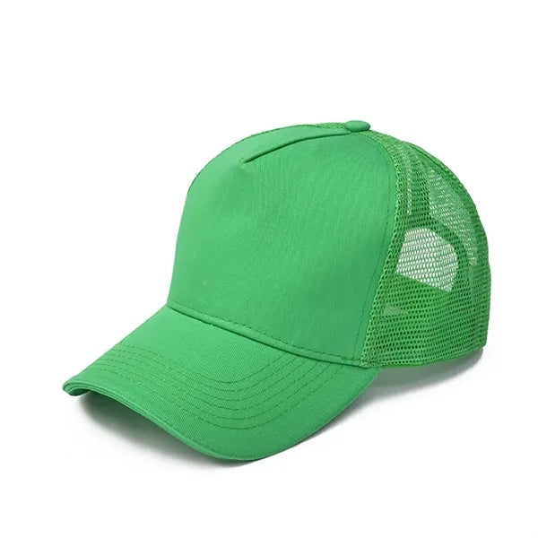 Embroidery Mesh Trucker Cap - 5 Panel