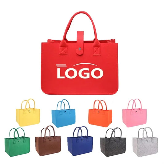 Large Capacity Felt Tote Bag Durable Premium
