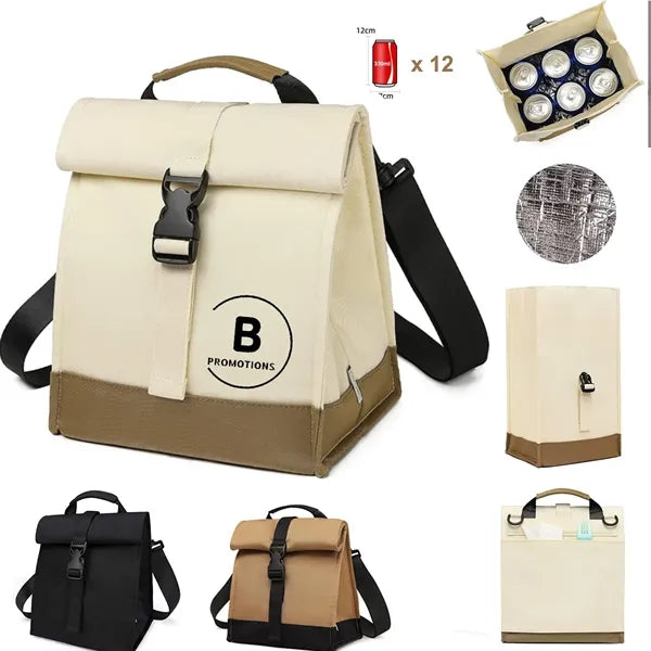 Portable Insulated Thermal Cooler Lunch Bag