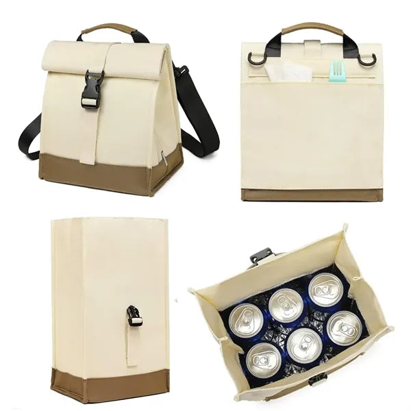 Portable Insulated Thermal Cooler Lunch Bag