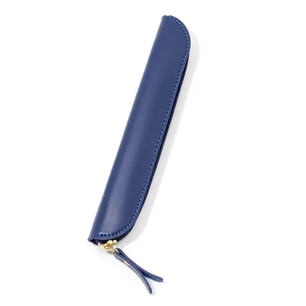 Sleek Pu Leather Zippered Pencil Case